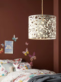 John Lewis butterfly ceiling shade white metal - imported from the UK