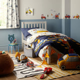 John Lewis construction print children's curtains with blackout lining (British brand)