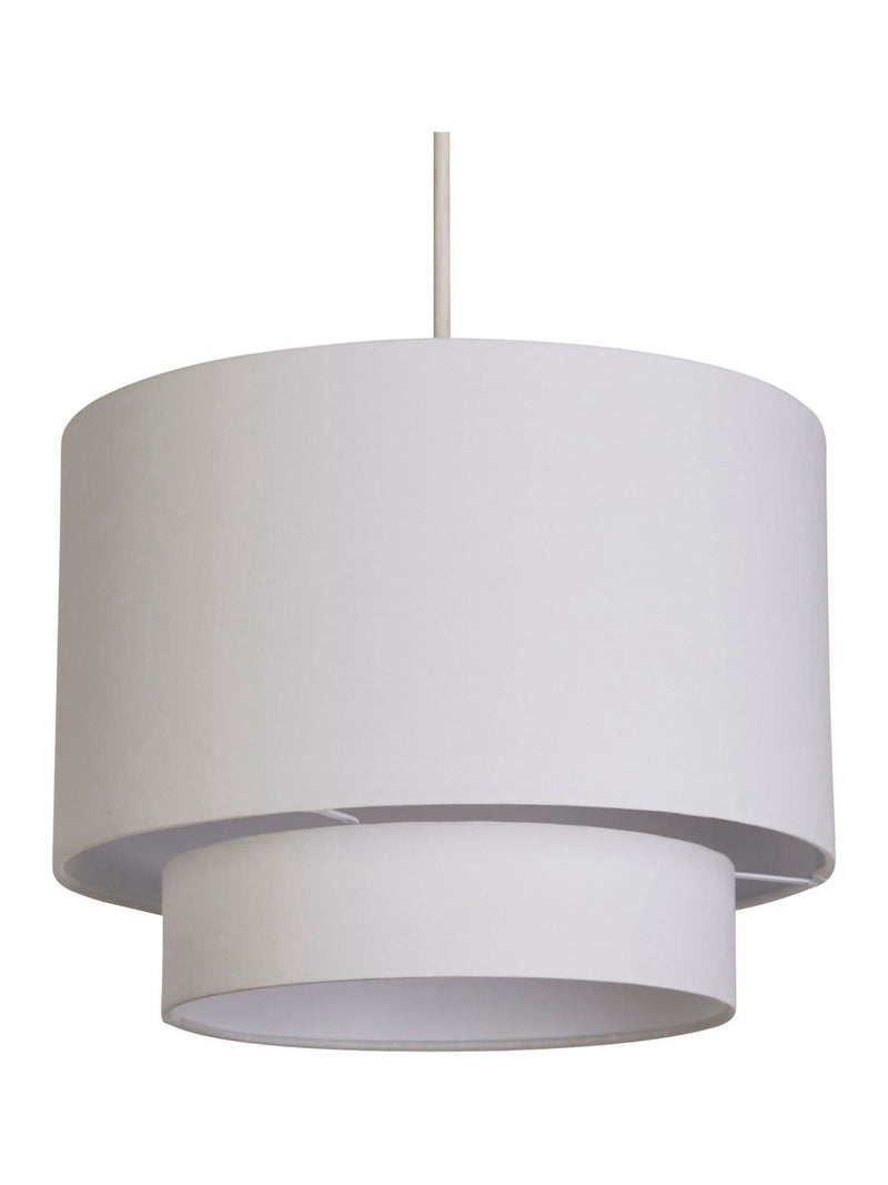 Searchlight White Arctic Drum Shade Ceiling Light - British product