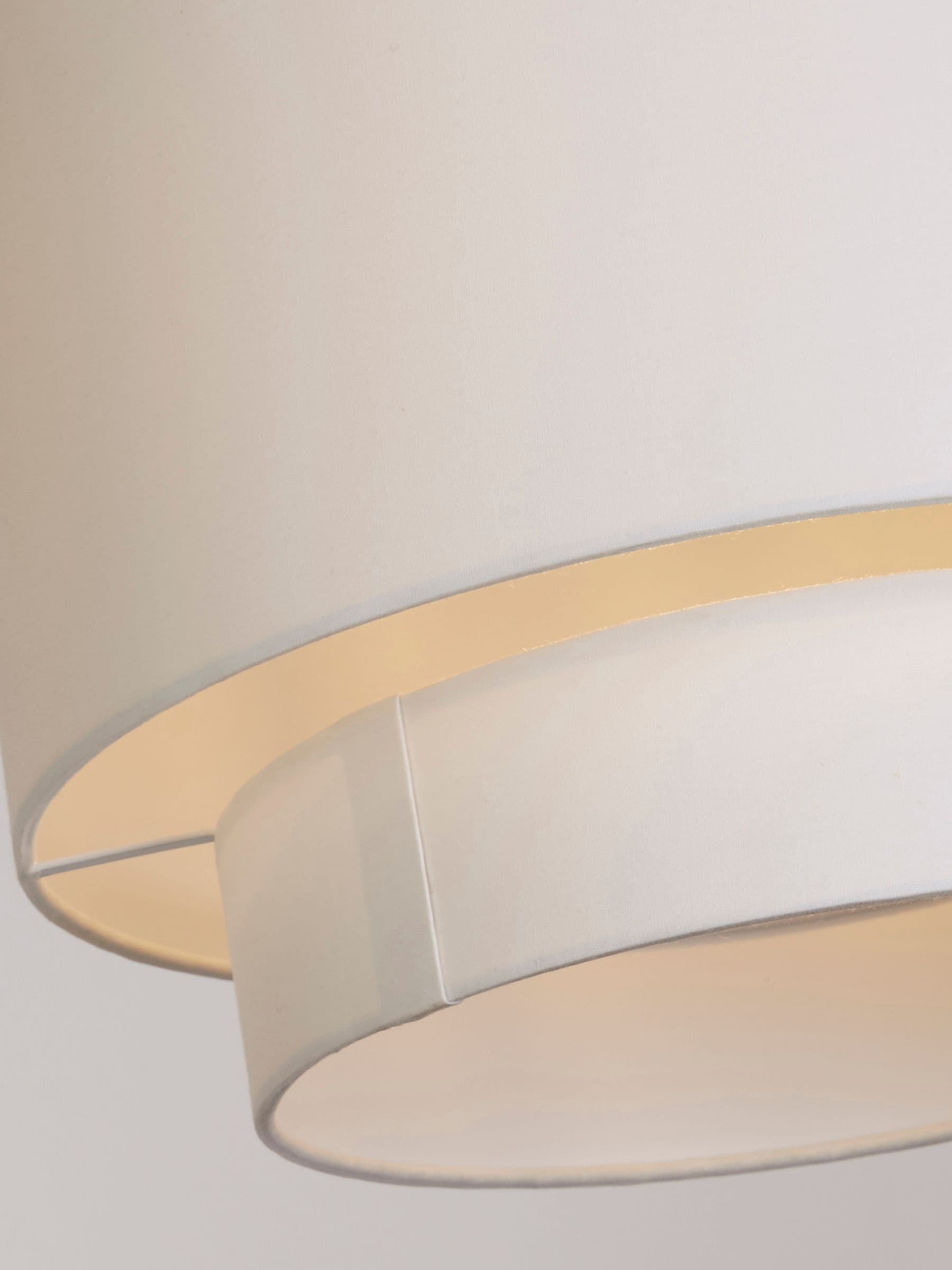 Searchlight White Arctic Drum Shade Ceiling Light - British product
