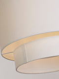 Searchlight White Arctic Drum Shade Ceiling Light - British product