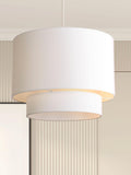 Searchlight White Arctic Drum Shade Ceiling Light - British product