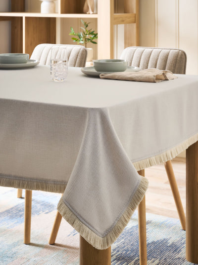 Naturlig Dalby Frynset Duk