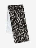 Velvet table runner black leopard print 220cm, imported from the UK