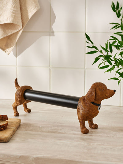 Brun Pølsehund Kjøkkenrullholder