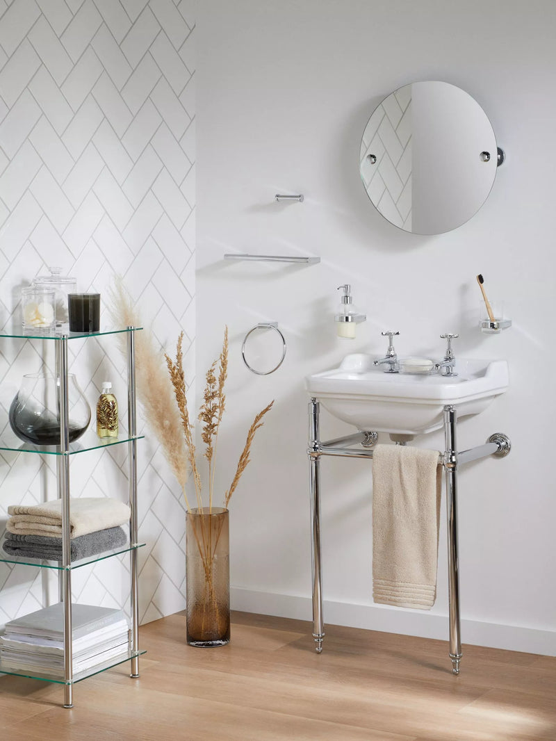 John Lewis Opus light pull chrome bathroom accessory (British brand)