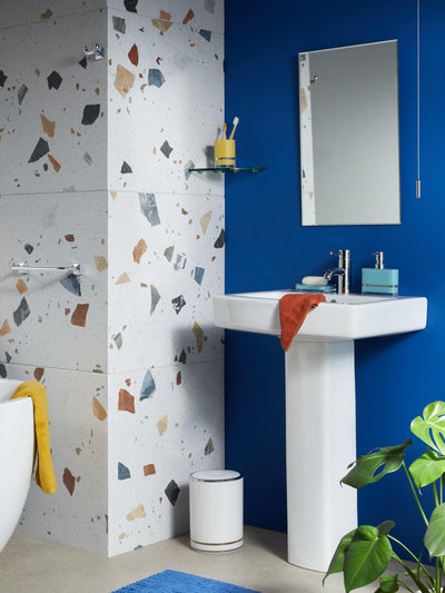 Poubelle de salle de bain John Lewis Block Stripe - Acheter en ligne chez McGrocer