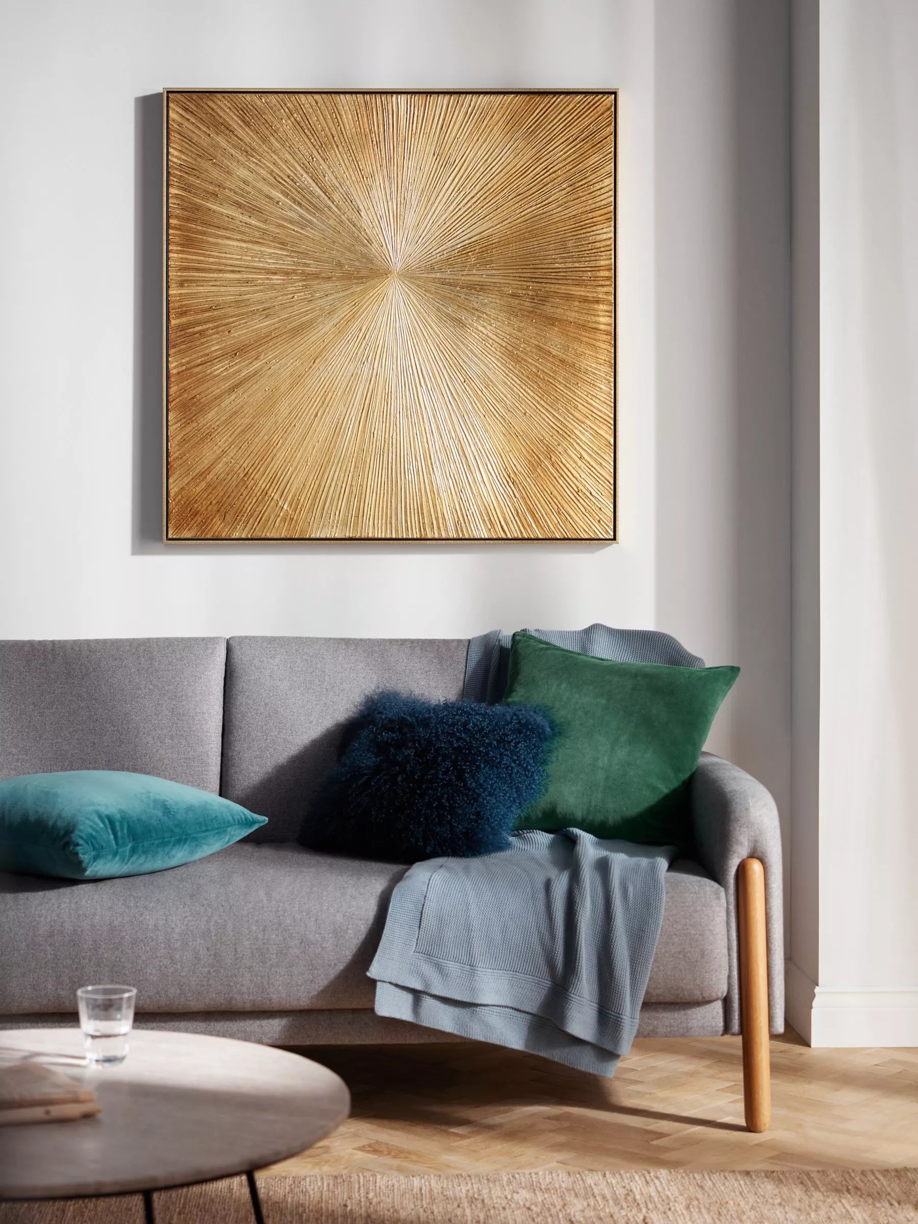 John Lewis Temptation gold framed canvas print 100 x 100cm, UK version