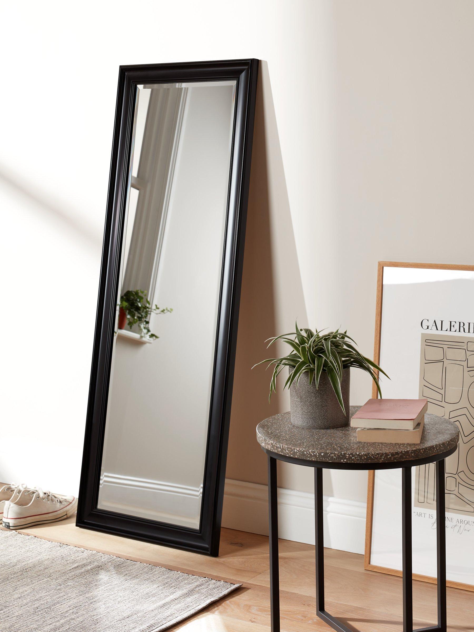 John Lewis full-length black mirror 140x50cm, imported from the UK