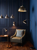 John Lewis Baldwin 3 pendant ceiling light with metallic finish - British product