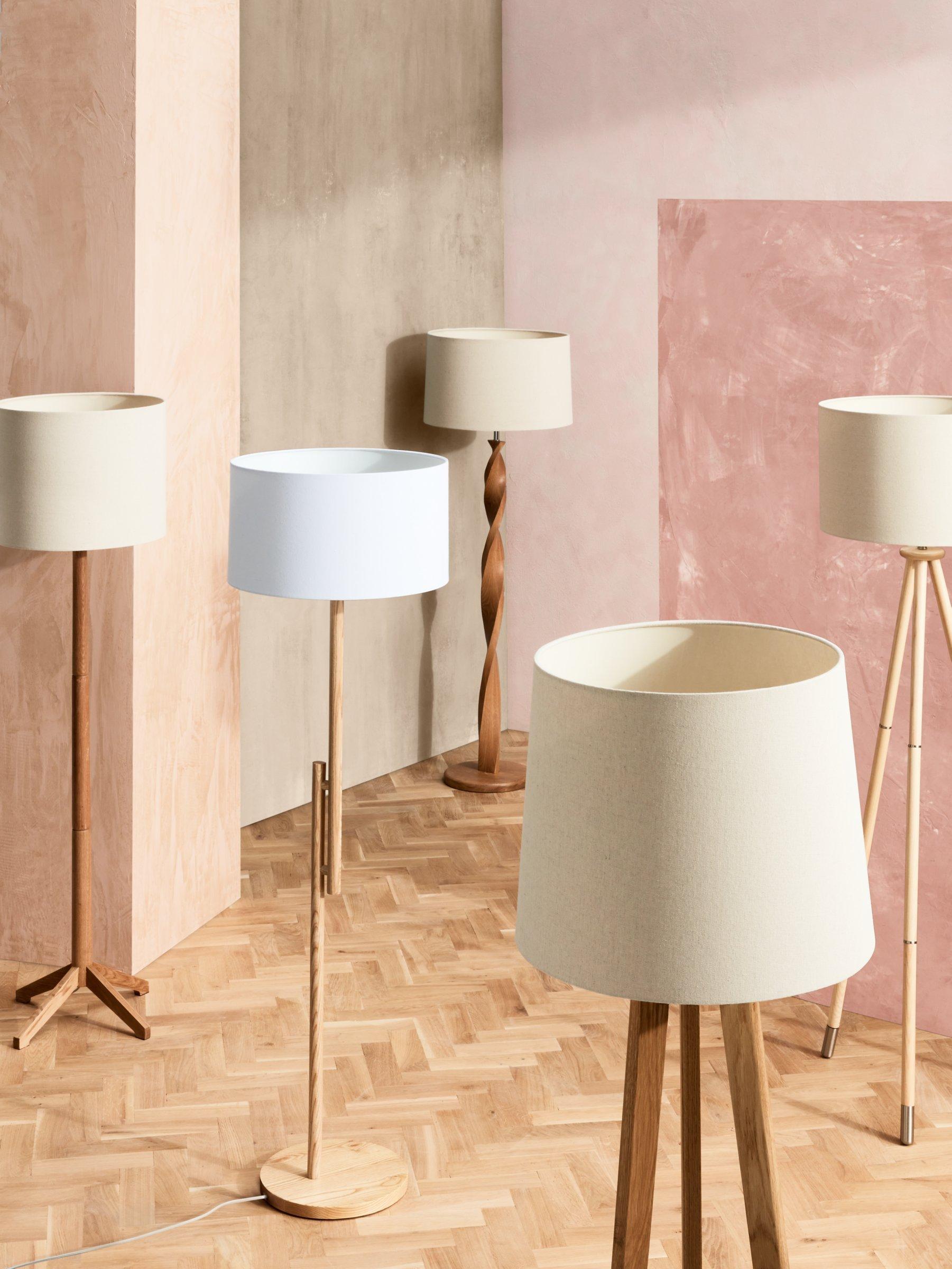 John Lewis Dara floor lamp in FSC certified oak (British brand)