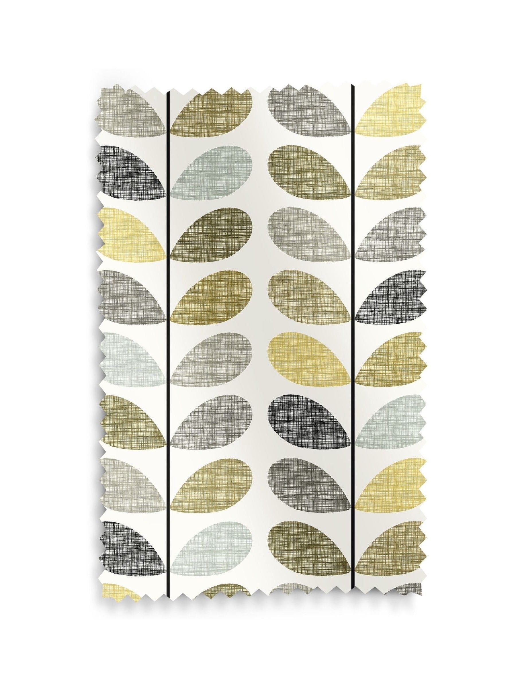 Orla Kiely scribble stem curtains seagrass duckegg blue - British product
