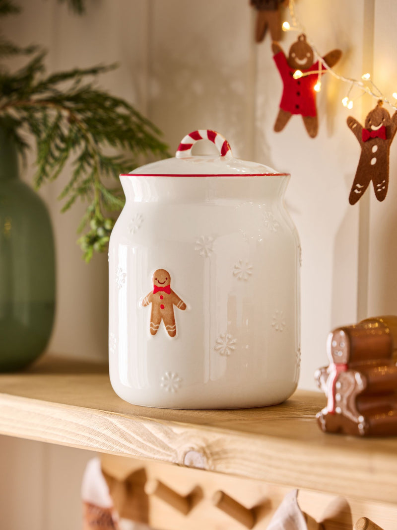 Natural Gingerbread Treat Jar