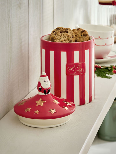 Red Santa Treat Jar