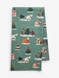 Green Christmas Hamish The Highland Cow Wipe Clean Tablecloth