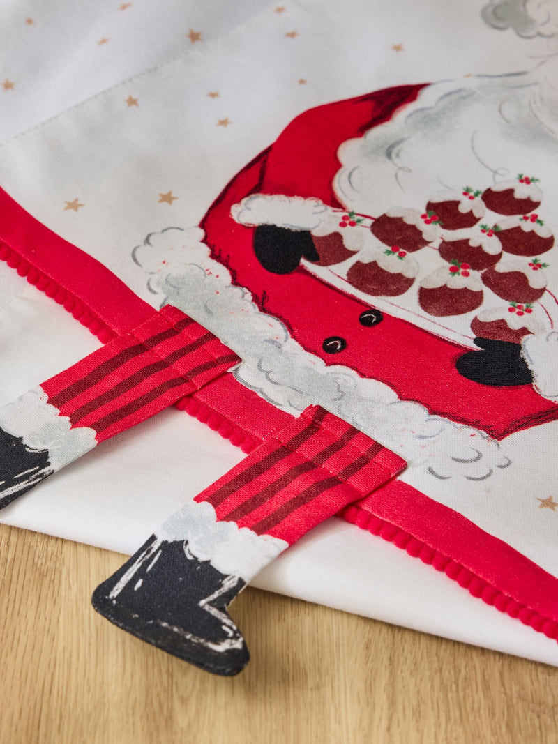 Red Santa Musical Light Up Table Runner