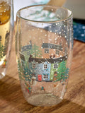Set of 2 Multi Christmas Mini Scene Tumbler Glasses
