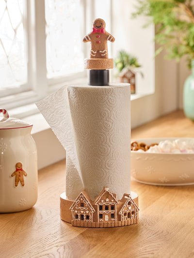 Natürlicher beleuchteter Lebkuchen-Küchenrollenhalter