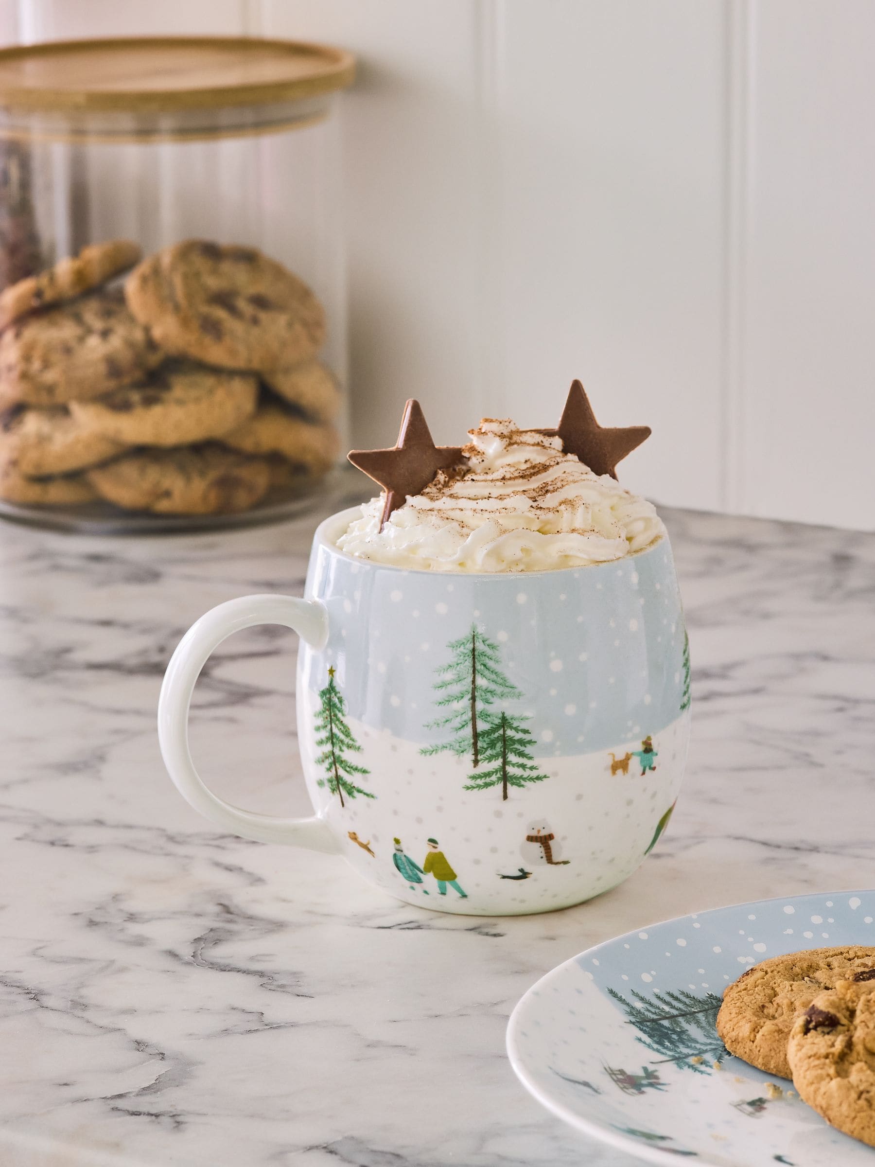 Blue Winter Scene Mug