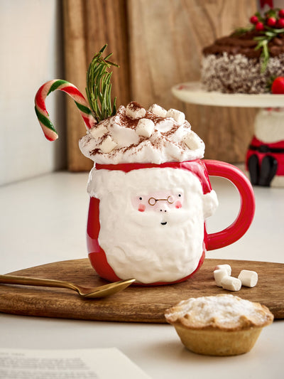 Next Christmas Santa Face Mug Stoneware 11cm- Buy online at McGrocer