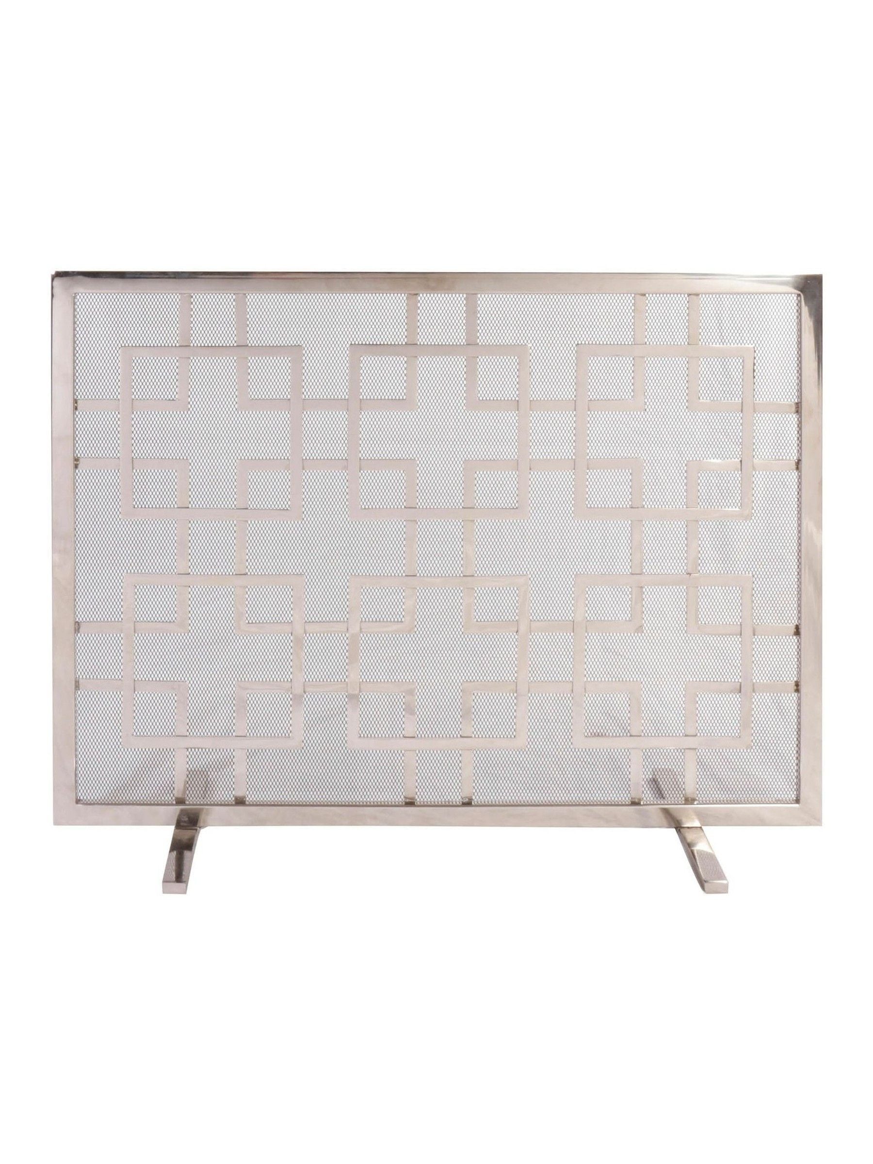 Dibor Silver Kensington Firescreen mesh spark guard, UK version