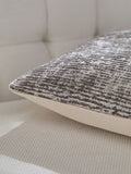 Sosandar grey Isadora textured cushion, imported from the UK