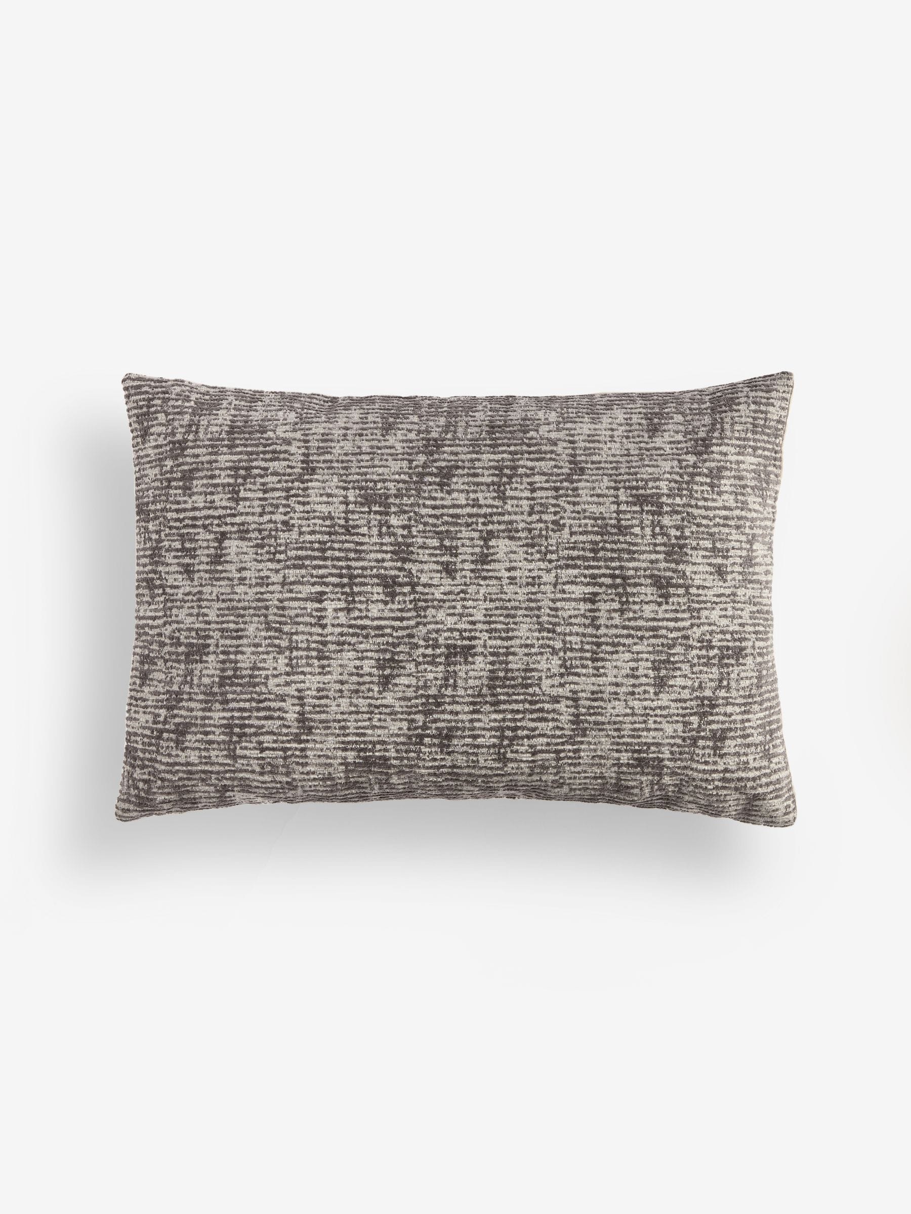 Sosandar grey Isadora textured cushion, imported from the UK
