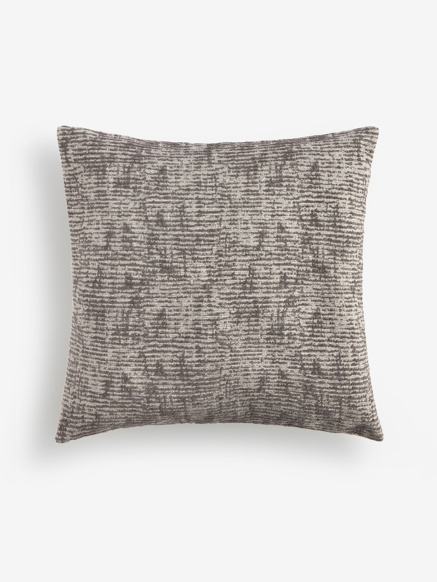 Sosandar grey Isadora textured cushion, imported from the UK