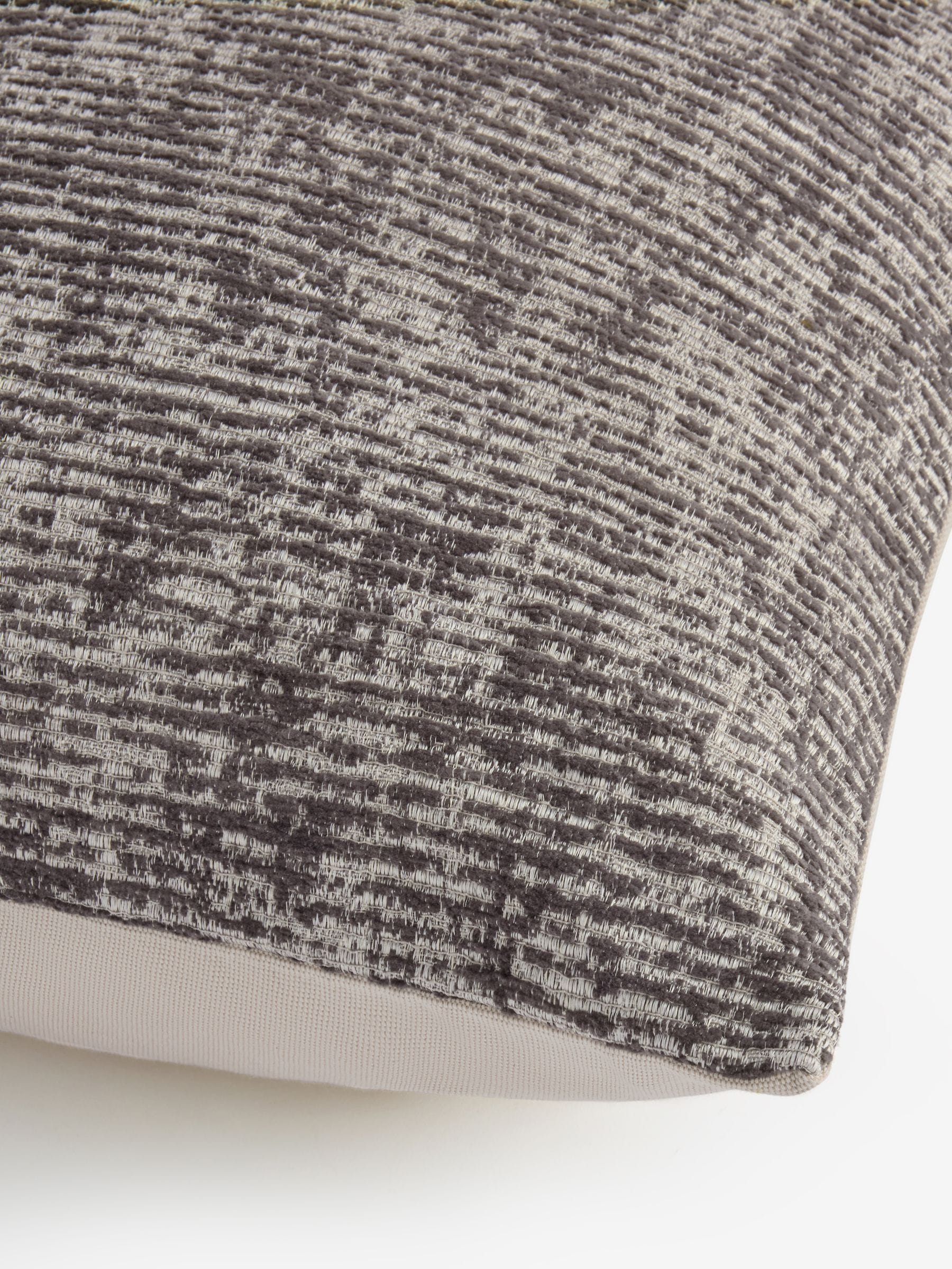 Sosandar grey Isadora textured cushion, imported from the UK