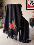 Rockett St George black Amore throw 180x130cm (British brand)
