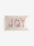Shabby Chic pink joy floral cushion, imported from the UK