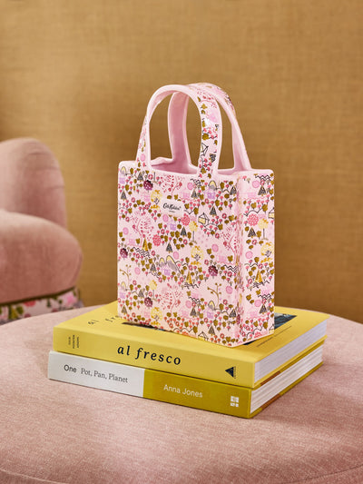 Petit vase en forme de sac à main avec motif Tiny Town