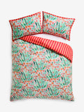 Lucy Tiffney rose dahlias duvet cover and pillowcase set, UK version