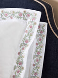 Nina Campbell white embroidered Lilah pillowcases set of 2 - British product