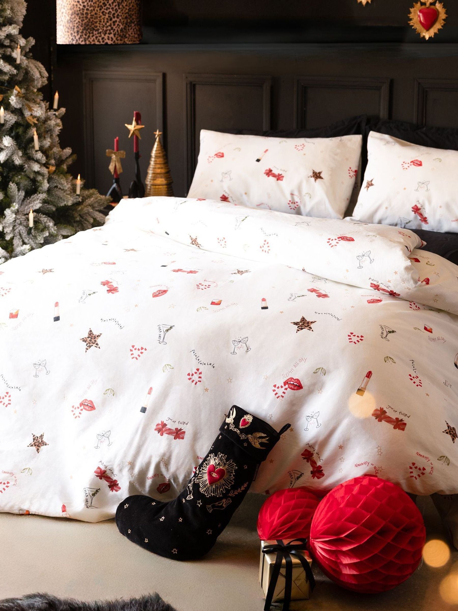 Rockett St George Festive duvet cover set, imported from the UK