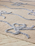 Cath Kidston blue ribbon and bows rug, imported from the UK