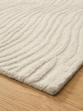 Sosandar Natural Mariana Ripple wool tufted rug (British brand)