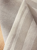 Sosandar Grey Serafina tufted border rug (British brand)