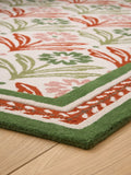Nina Campbell Primrose Hill floral wool tufted rug (British brand)