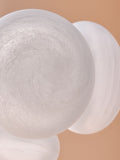 MADE.COM Caleb pendant light silver frosted glass orbs - British product