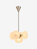 MADE.COM Caleb pendant light silver frosted glass orbs - British product