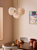 MADE.COM Caleb pendant light silver frosted glass orbs - British product