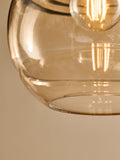 MADE.COM green Mika easyfit glass shade - British product