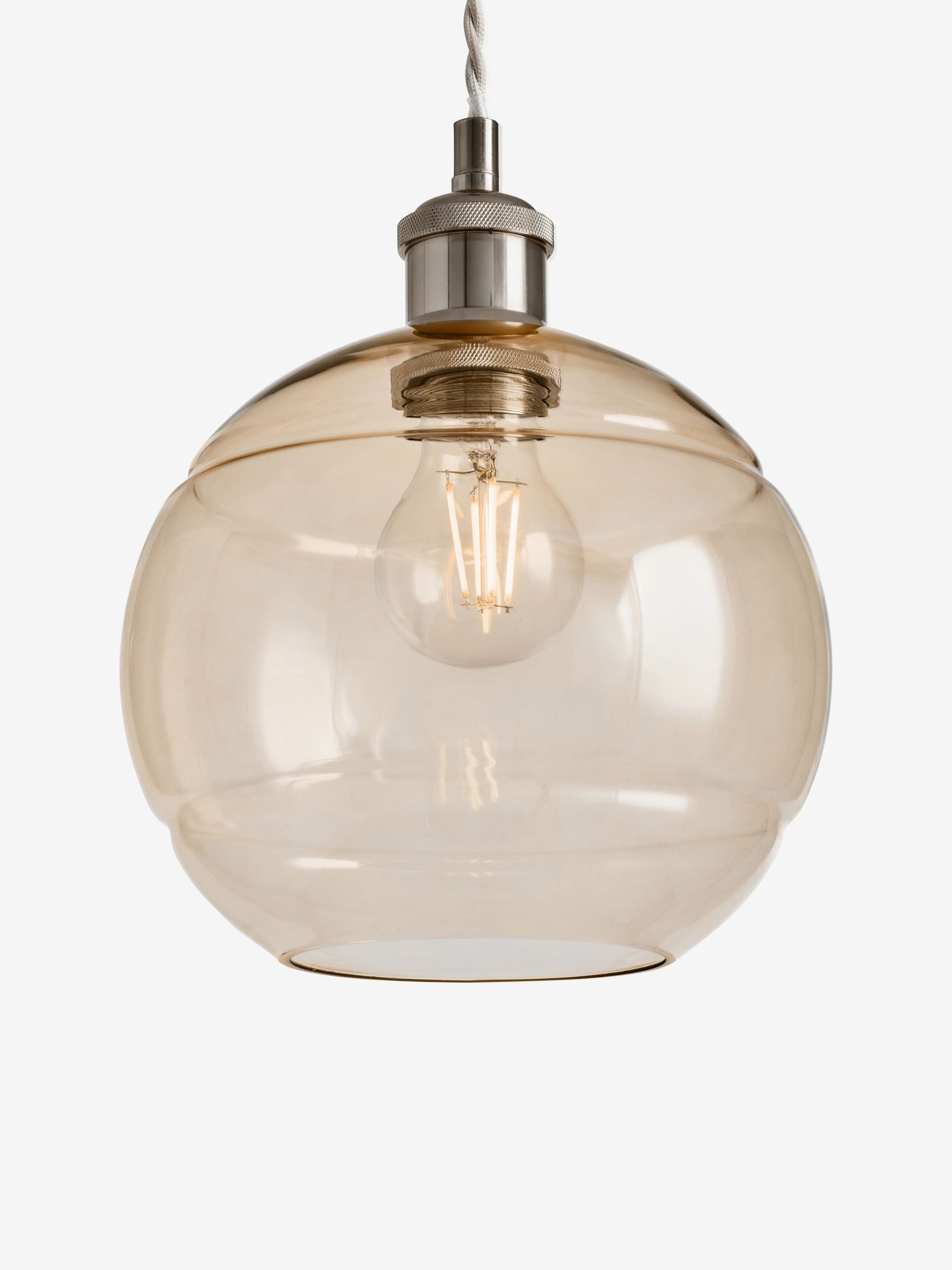 MADE.COM green Mika easyfit glass shade - British product