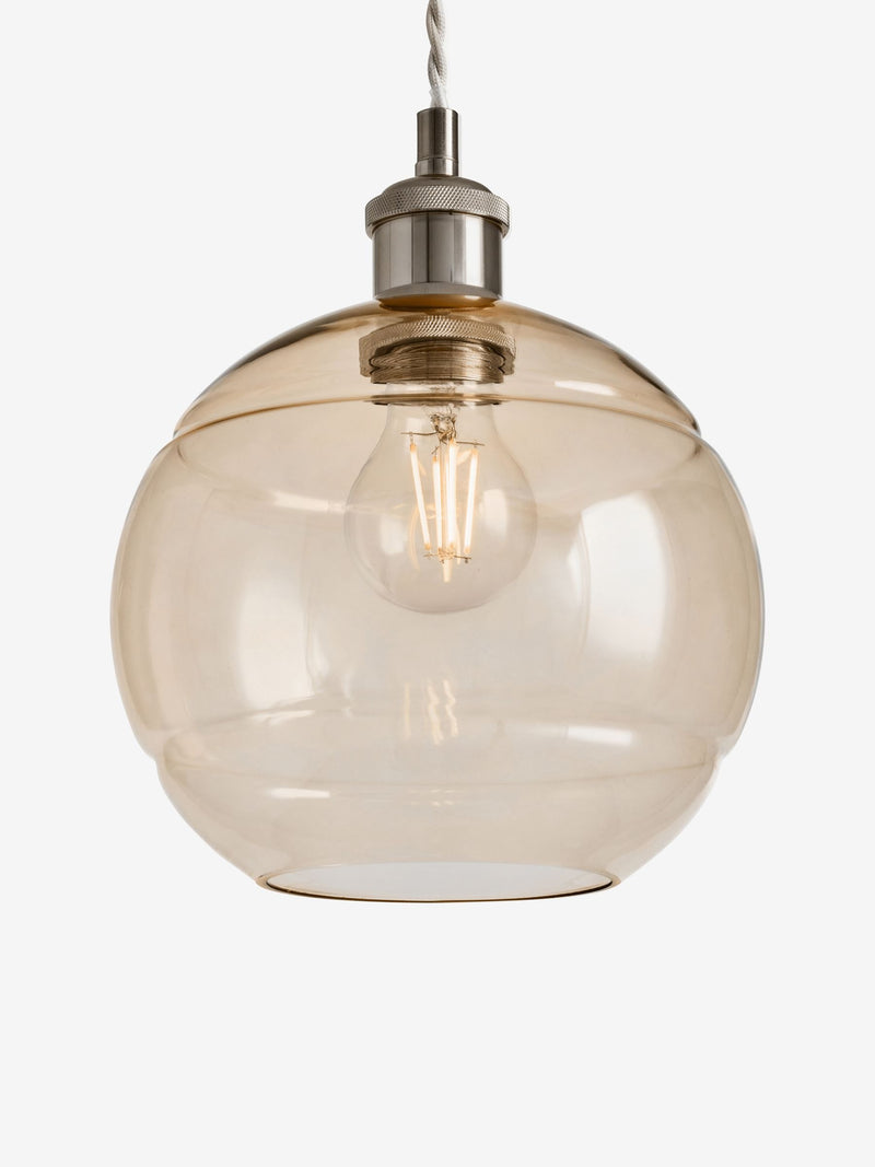 MADE.COM green Mika easyfit glass shade - British product