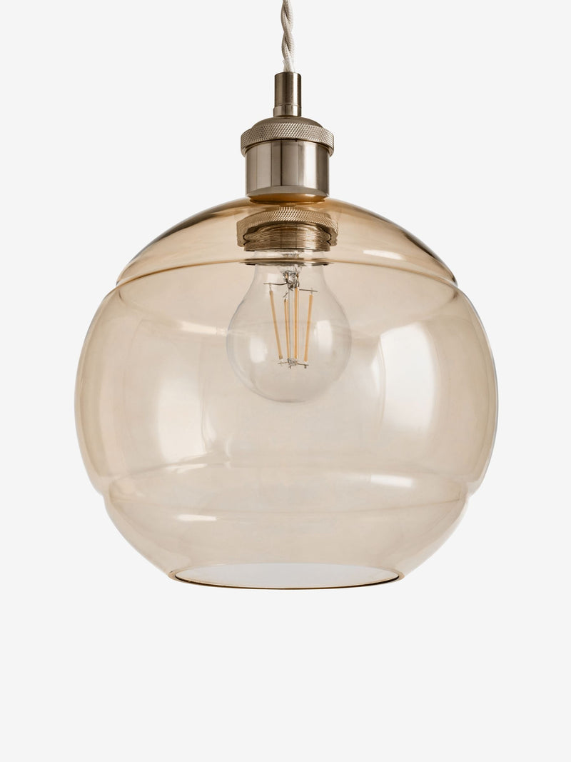 MADE.COM green Mika easyfit glass shade - British product