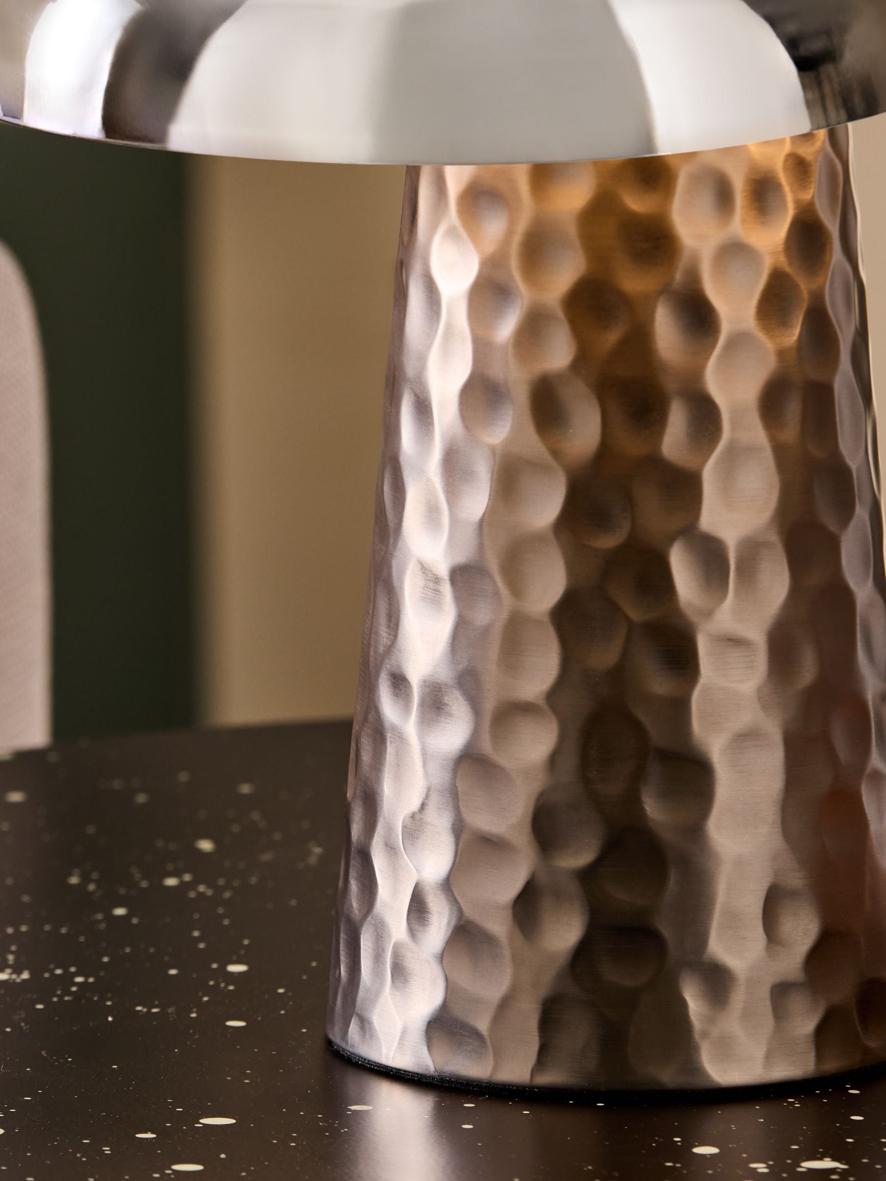 MADE.COM Chrome Deja table lamp 31.9cm height - British product