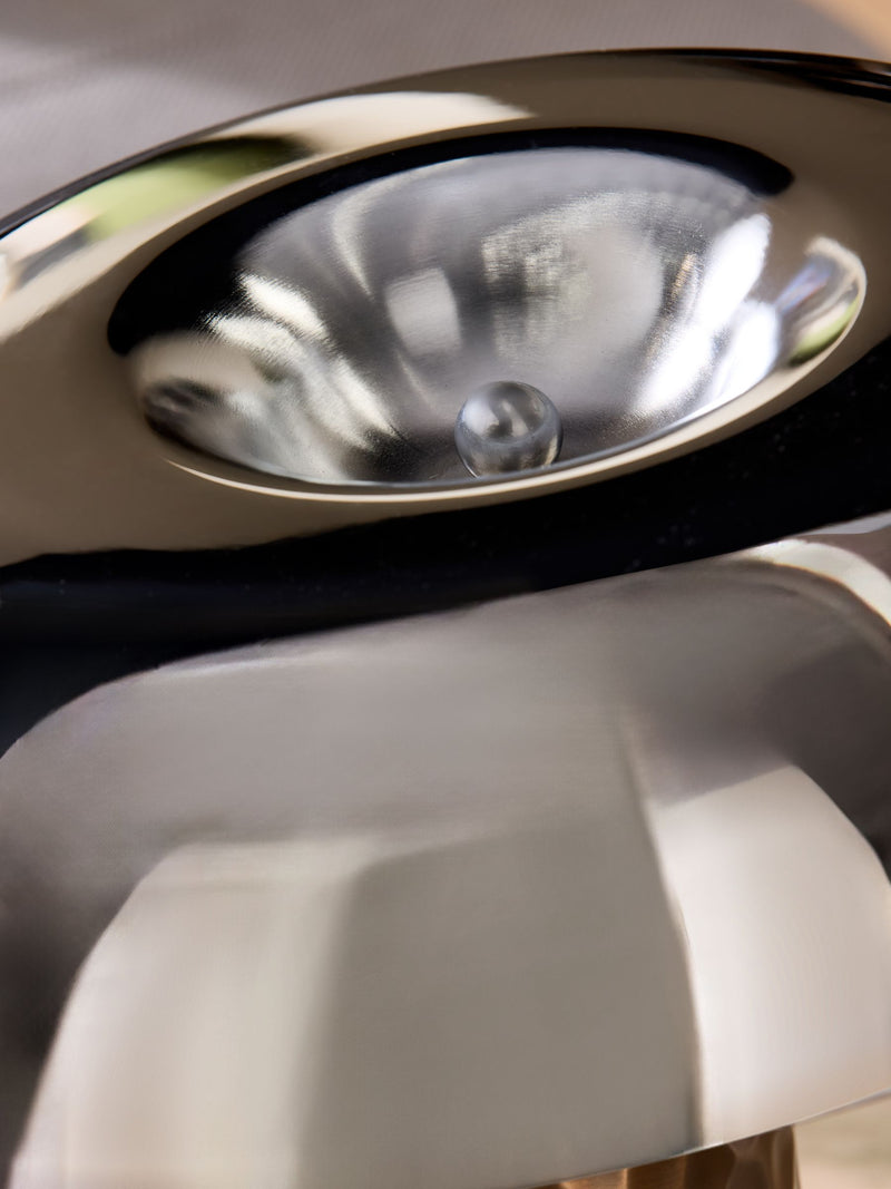MADE.COM Chrome Deja table lamp 31.9cm height - British product