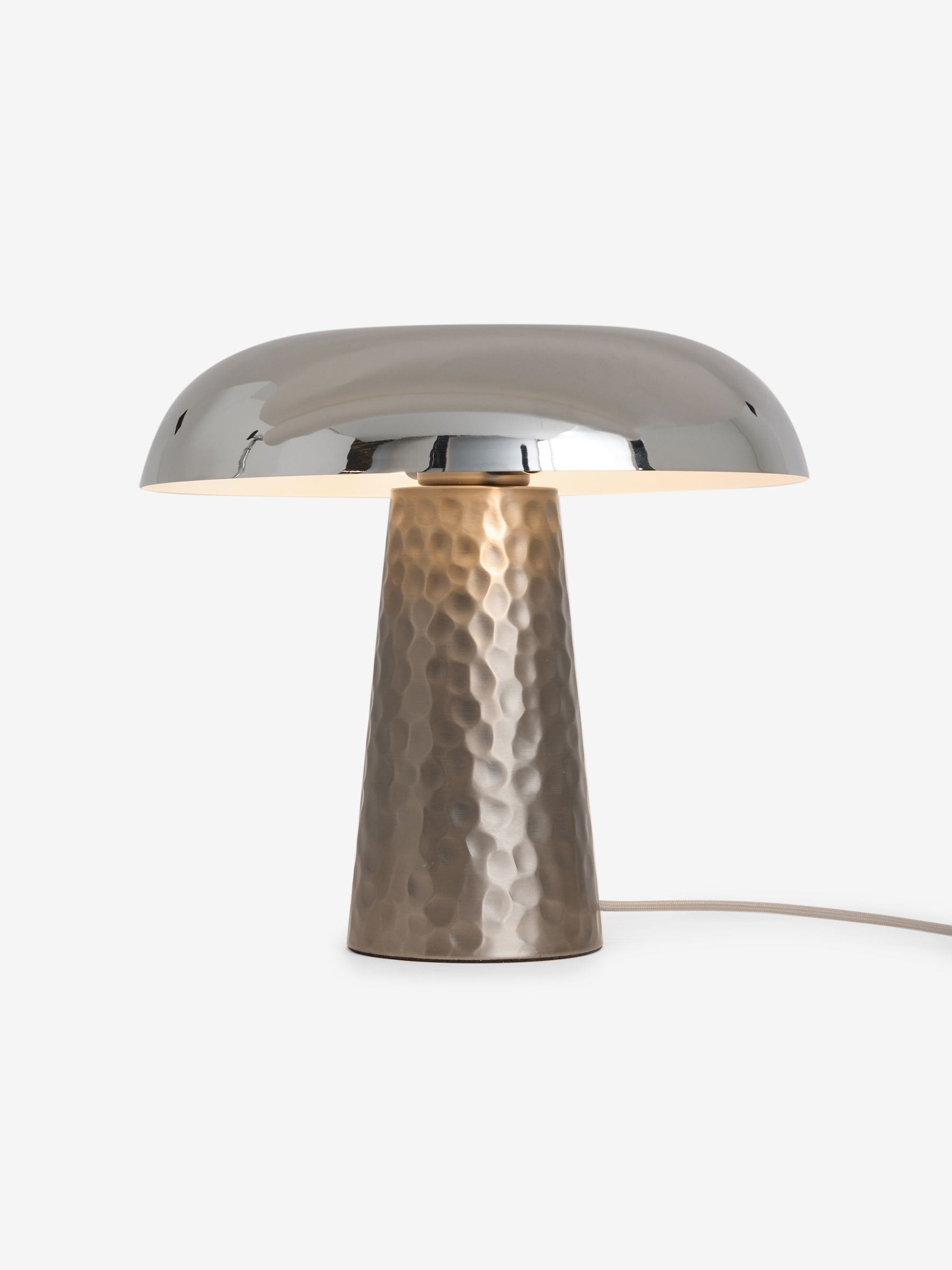 MADE.COM Chrome Deja table lamp 31.9cm height - British product