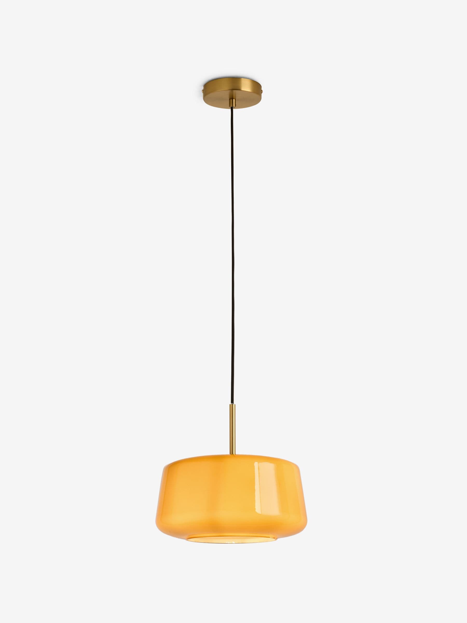 MADE.COM Amber Orange Camilo pendant light, imported from the UK